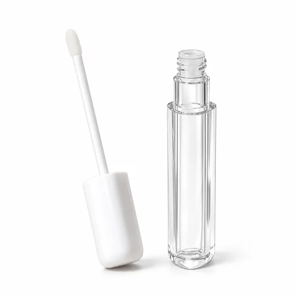 Beyaz Kapaklı Üçgen Kesitli Lip Gloss Ambalajı – 3 ml (detay)