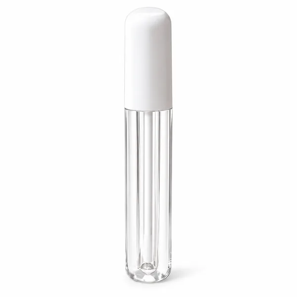 Beyaz Kapaklı Üçgen Kesitli Lip Gloss Ambalajı – 3 ml