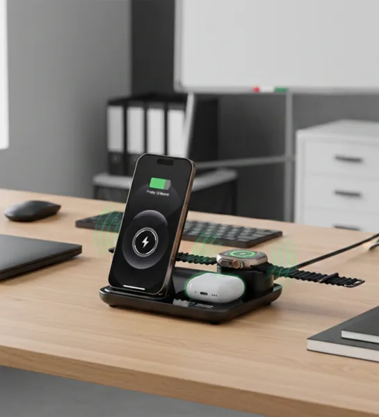 New Job Charging Stand Notebook Mug Pen Gift Set — detail