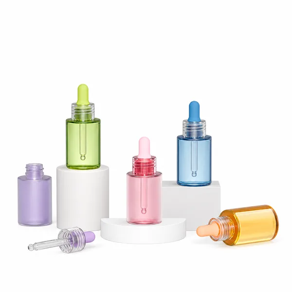 Silikon Başlıklı PETG Damlalıklı Serum Şişesi – 30 ml