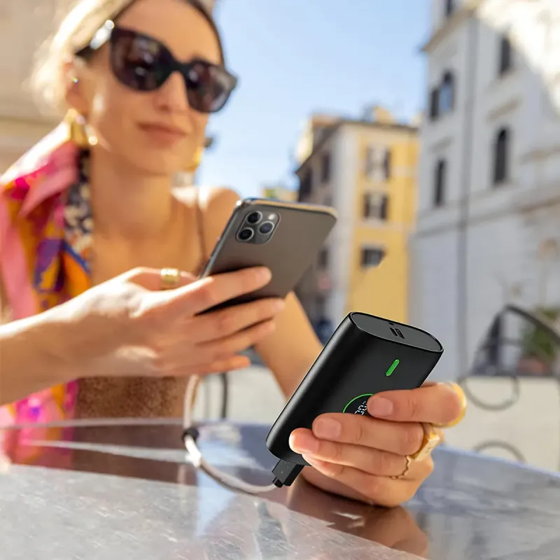 Woyax by Deji Powerbank 10000 mAh 22.5W Hızlı Taşınabilir Şarj Cihazı - Siyah
