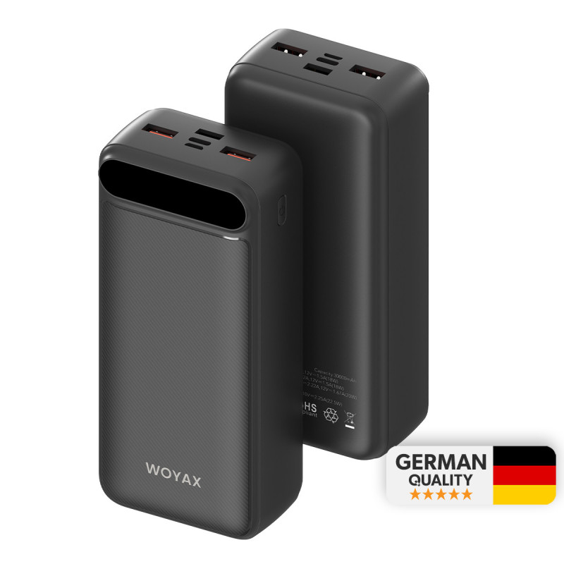 Woyax Power Bank 30000mAh Fast 22.5W Portable Battery Charger