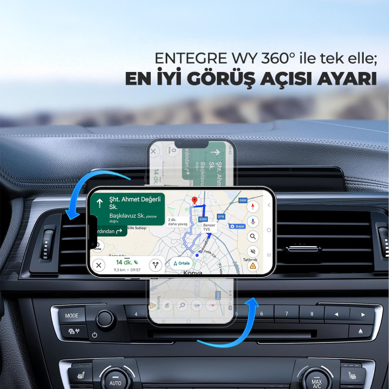 Woyax MagSafe Mıknatıslı Kablosuz Soğutmalı Şarjlı ProMag Araç İçi Telefon Tutucu Araba Telefon Tutacağı iPhone/Android