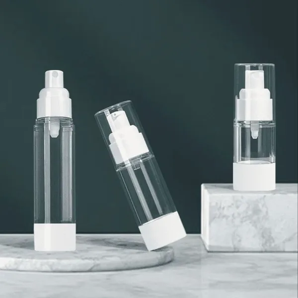 Beyaz Tabanlı Şeffaf AS Airless Şişe