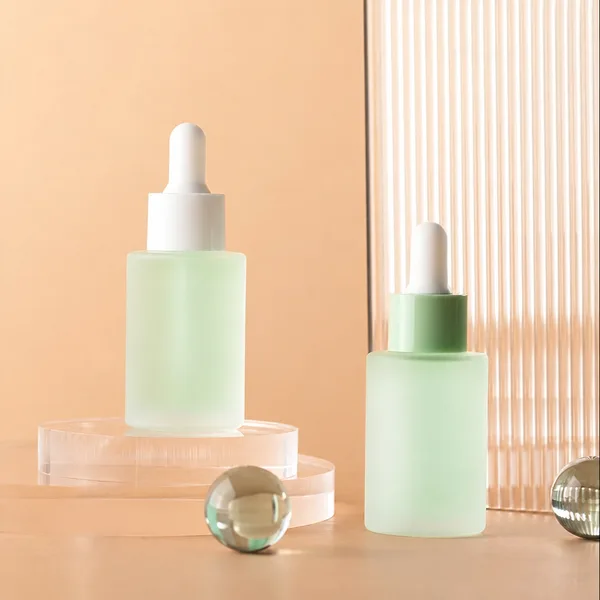 Pastel Renkli Buzlu Cam Damlalık Şişesi – 30 ml