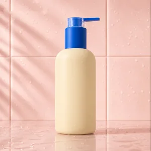 Kısa Yatay Çıkışlı Yuvarlak Omuzlu PET Pompa Şişesi – 500 ml