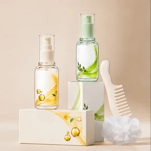 Şeffaf PET Mini Bakım Yağı Pompa Şişesi – 50 ml
