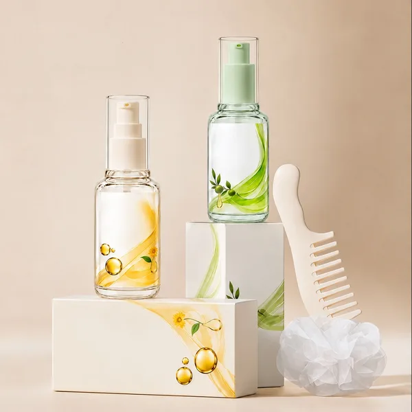 Şeffaf PET Mini Bakım Yağı Pompa Şişesi – 50 ml