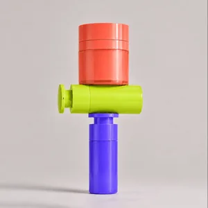 Düz Disk Başlıklı Renkli PS Airless Şişe ve Kavanoz Serisi