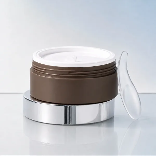 Metalik Kapaklı Spatulalı ABS Krem Kavanozu – 100 g
