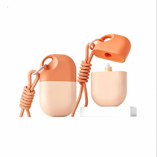 İpli Halkalı Kapaklı Oval PE Bakım Şişesi – 40 ml (detay)