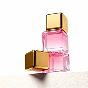 Geniş Kare Kapaklı Cam Fondöten Şişesi – 30 ml