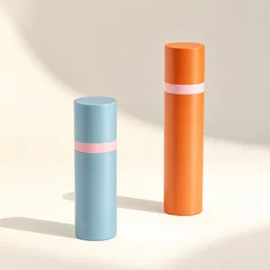İnce Bant Detaylı Silindirik PET Airless Şişe