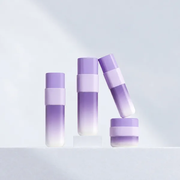 Wide Neck Ringed Gradient PET Care Packaging Series (detail)