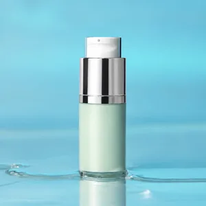 Gümüş Çevirmeli Başlıklı Mint AS Airless Şişe