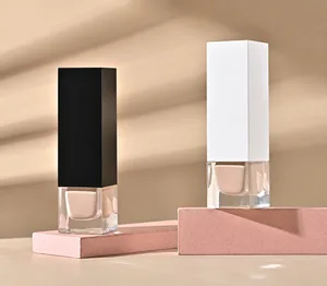 Uzun Kare Kapaklı Cam Fondöten Şişesi – 30 ml