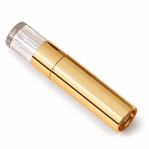 Altın Gövdeli Şeffaf Kapaklı Lip Gloss Ambalajı – 3 ml