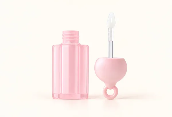 Halkalı Kalp Kapaklı Lip Gloss Ambalajı – 4 ml (detay)